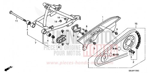 BRAS OSCILLANT CRF50FB de 2011